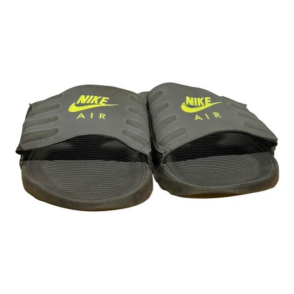 Nike Air Max Camden Slide Sandals Gray Volt Green Men's Size 13 Comfort Slides - Picture 2 of 8